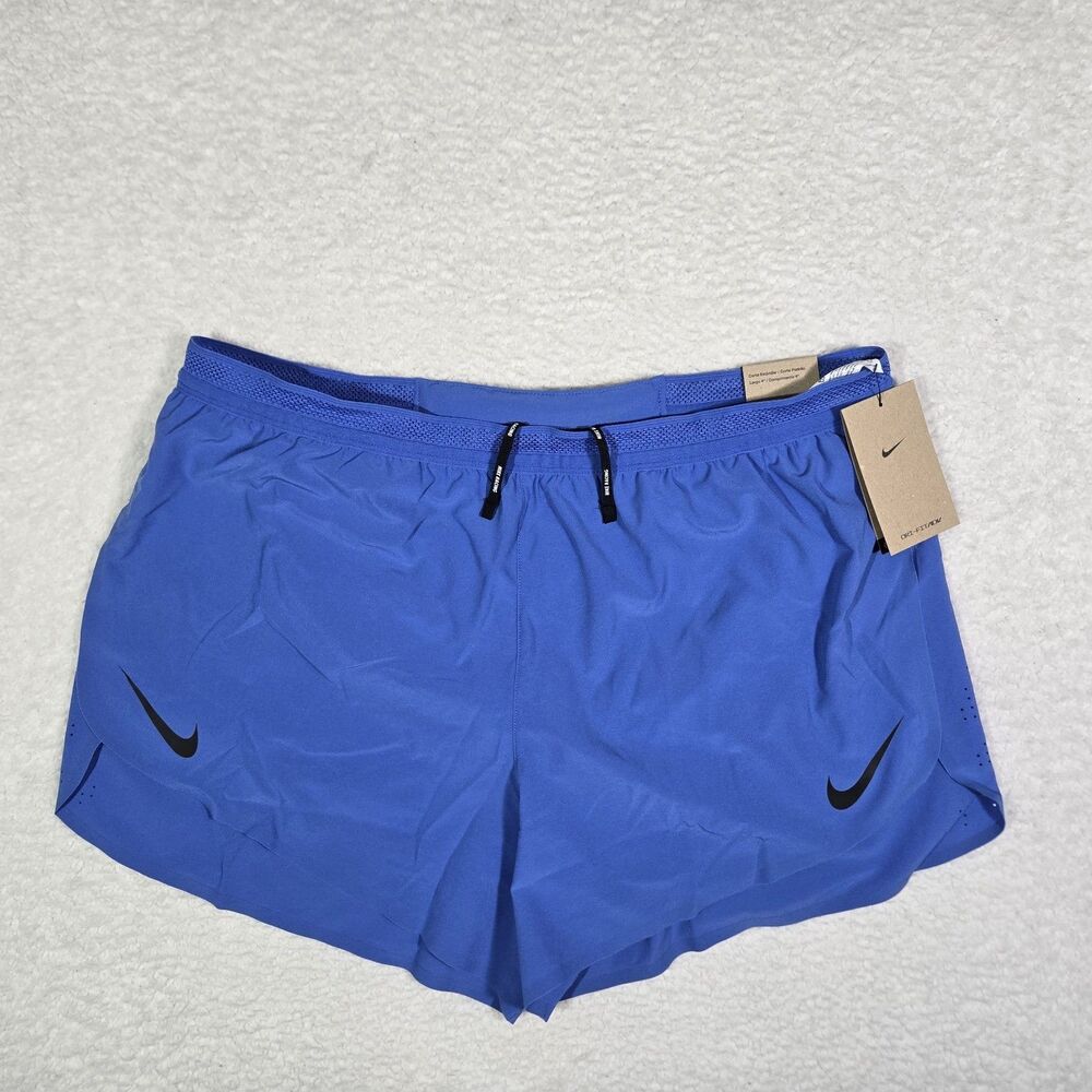$90 Nike Running Shorts Dri-FIT ADV AeroSwift 4'' Blue FN3352-411 Mens XL Lined